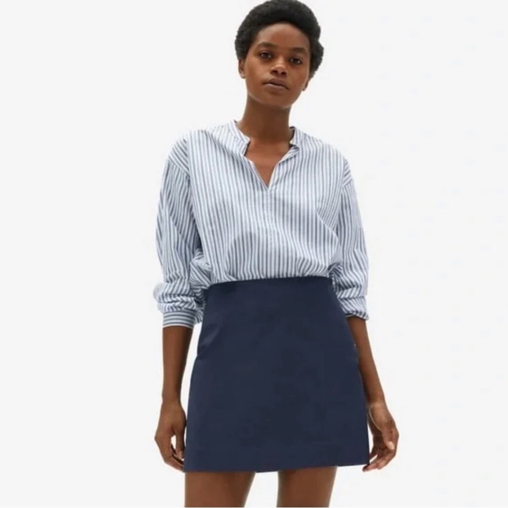 Everlane navy blue mini skirt